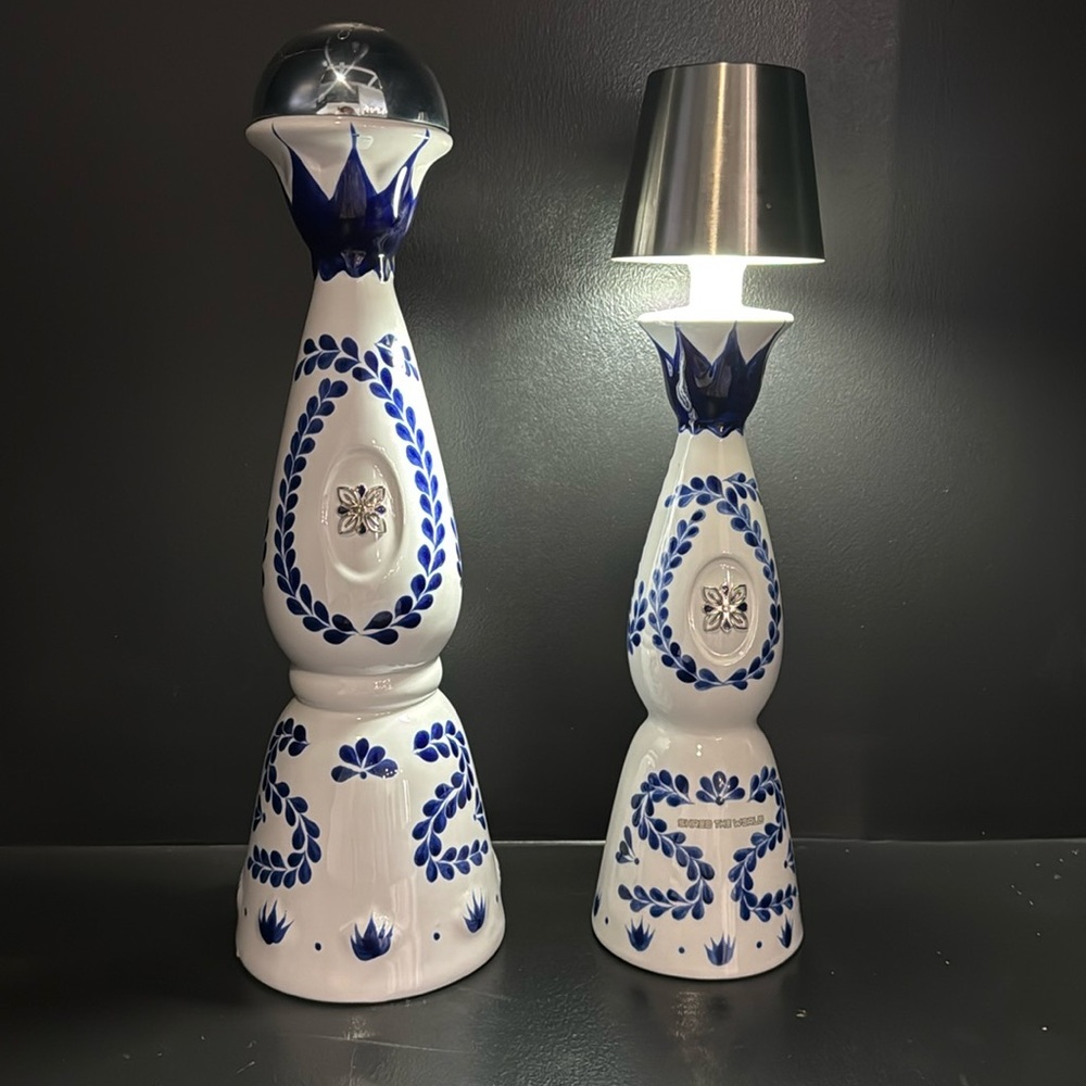 750 ml Clase Azul Bottles with lamp  (EMPTY)